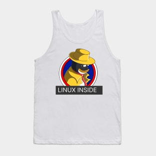 Linux inside - funny sticker for linux users Tank Top